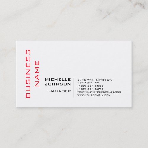 Professional Modern Minimalist Business Card