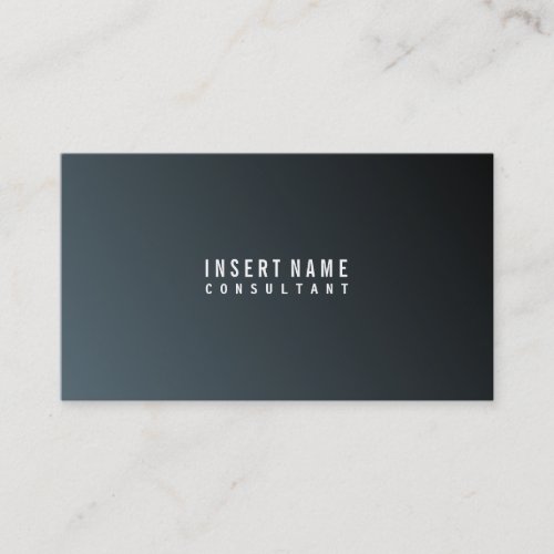 Professional Modern Minimalist Cadet Plain Business Card