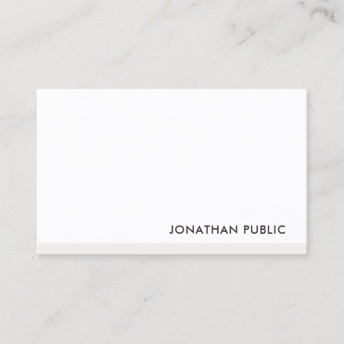 Professional Modern Minimalist Classy Template Business Card