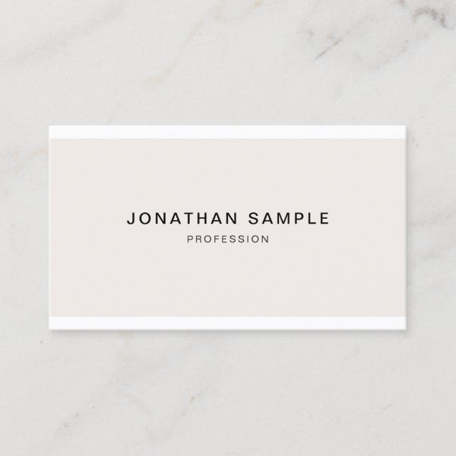 Professional Modern Minimalist Connect With Us Business Card (Front)