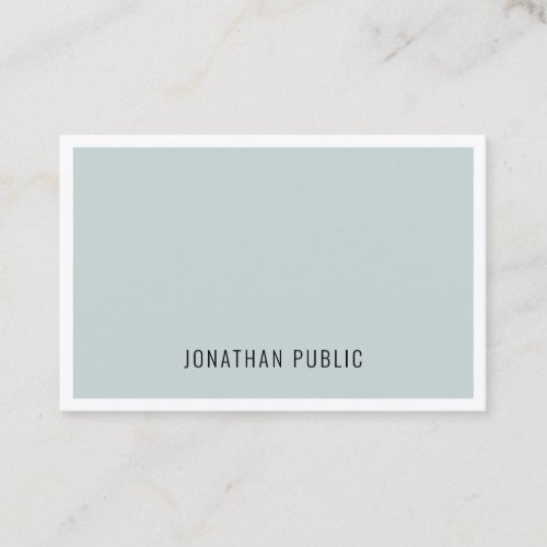 Professional Modern Minimalist Cool Blue Green Business Card