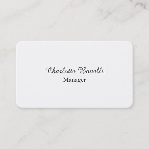 Professional Modern Minimalist Creative Business Card