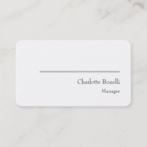 Professional Modern Minimalist Creative Business Card