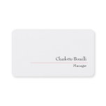 Professional Modern Minimalist Creative Business Card