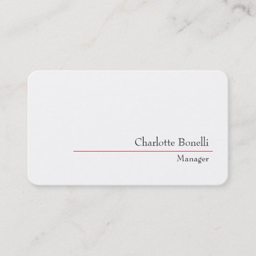 Professional Modern Minimalist Creative Business Card