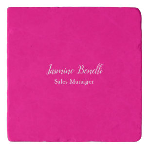 Professional Modern Minimalist Deep Pink Trivet