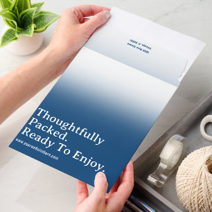 Professional Modern Minimalist Elegant Blue Envelope Mailers