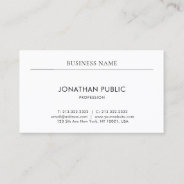 Professional Modern Minimalist Elegant Simple Business Card at Zazzle
