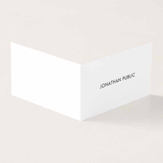 Professional Modern Minimalist Elegant Simple Cool Business Card (Outside)