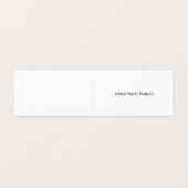 Professional Modern Minimalist Elegant Simple Cool Business Card (Outside Unfolded)