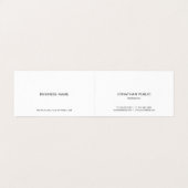 Professional Modern Minimalist Elegant Simple Cool Business Card (Inside Unfolded)