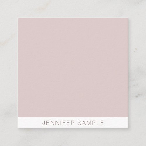 Professional Modern Minimalist Elegant Simple Square Business Card