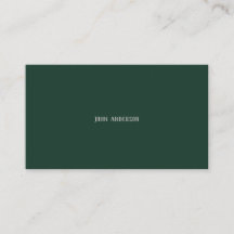 Professional Modern Minimalist Emerald Green
