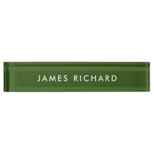  Professional Modern Minimalist Green Office Desk Name Plate