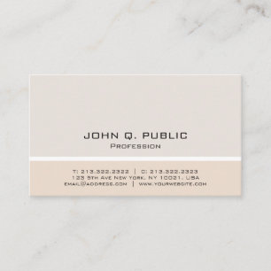 Professional Modern Minimalist Harmonic Colors Business Card