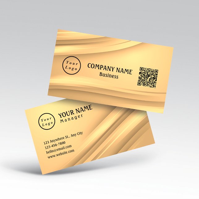  Professional Modern Minimalist Logo Qr Code Business Card (Creator Uploaded)