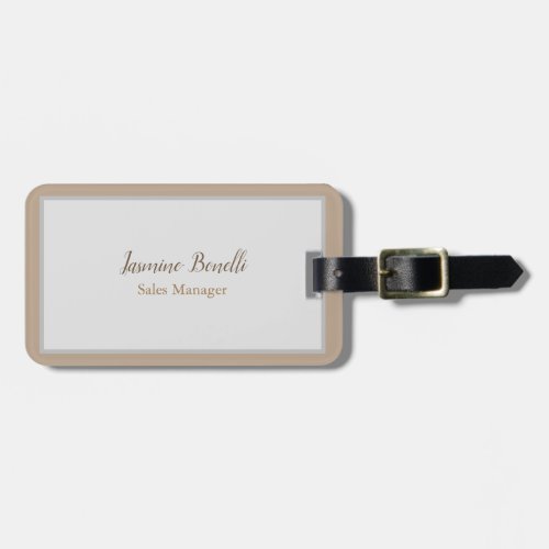 Professional Modern Minimalist Luggage Tag