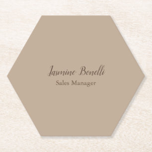 Professional Modern Minimalist Paper Coaster