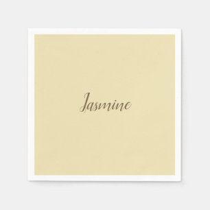 Professional Modern Minimalist Pastel Beige Color Napkins