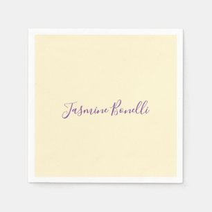 Professional Modern Minimalist Pastel Beige Color Napkins