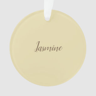 Professional Modern Minimalist Pastel Beige Color Ornament