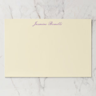 Professional Modern Minimalist Pastel Beige Color Paper Pad