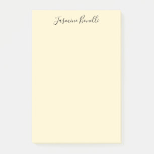 Professional Modern Minimalist Pastel Beige Color Post-it Notes