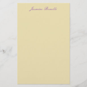 Professional Modern Minimalist Pastel Beige Color Stationery