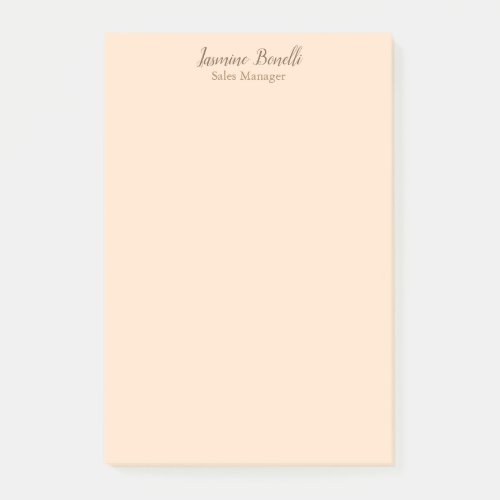 Professional Modern Minimalist Pastel Color Post_it Notes