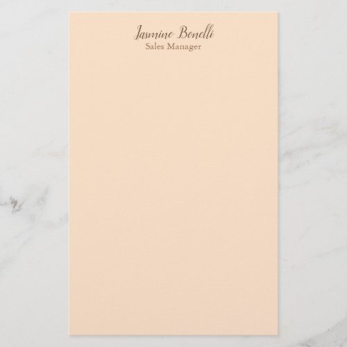 Professional Modern Minimalist Pastel Color Stationery