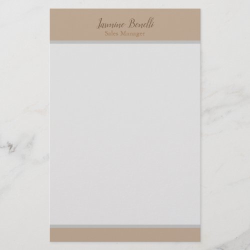 Professional Modern Minimalist Pastel Colors Stationery