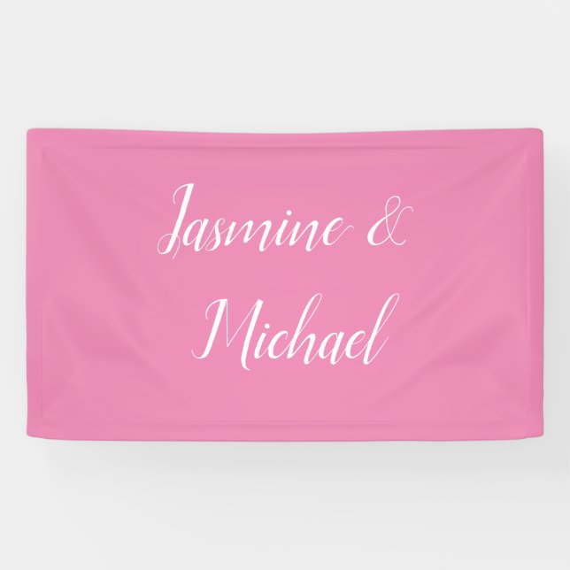 Professional Modern Minimalist Pink Color Banner (Horizontal)