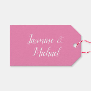Professional Modern Minimalist Pink Color Gift Tags