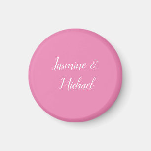 Professional Modern Minimalist Pink Color Magnet
