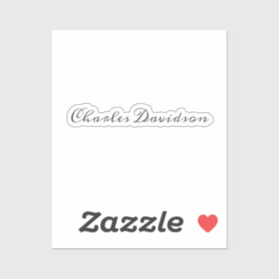 Professional Modern Minimalist Plain Calligraphy Sticker