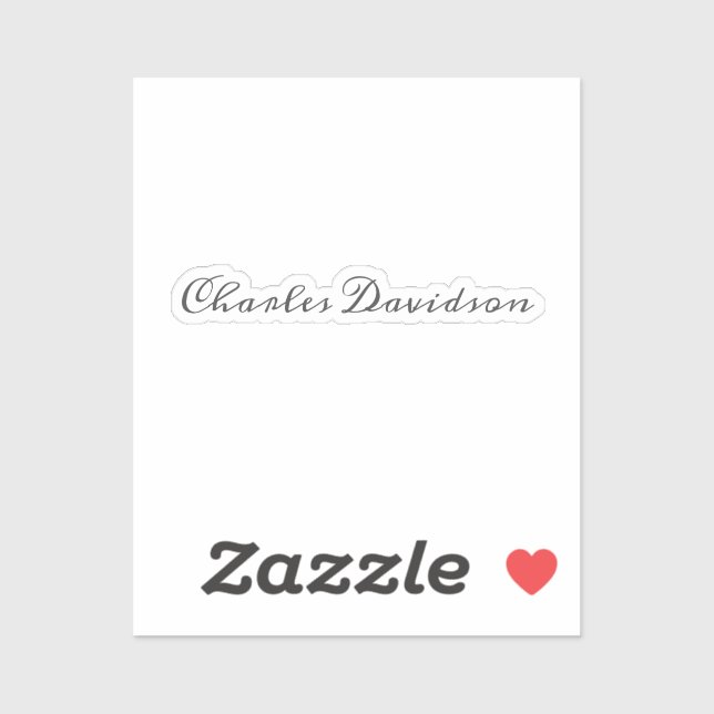 Professional Modern Minimalist Plain Calligraphy Sticker (Sheet)