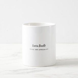 Professional Modern Minimalist Plain Coffee Mug