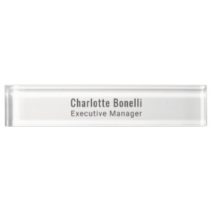 Professional Modern Minimalist Plain  Desk Name Plate