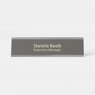Professional Modern Minimalist Plain  Desk Name Plate