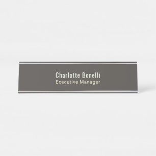 Professional Modern Minimalist Plain Desk Name Plate