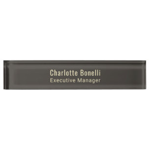 Professional Modern Minimalist Plain Desk Name Plate
