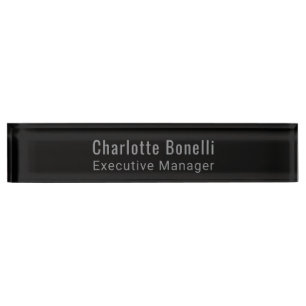 Professional Modern Minimalist Plain Desk Name Plate