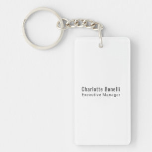 Professional Modern Minimalist Plain Keychain