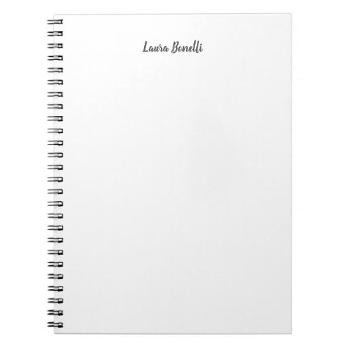 Professional Modern Minimalist Plain Notebook