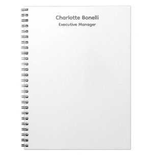 Professional Modern Minimalist Plain Notebook