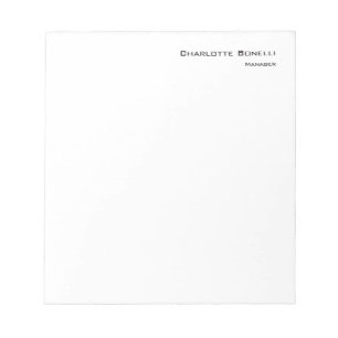 Professional Modern Minimalist Plain Notepad