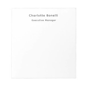 Professional Modern Minimalist Plain Notepad