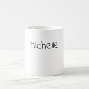 Professional Modern Minimalist Plain Own Name Coffee Mug
