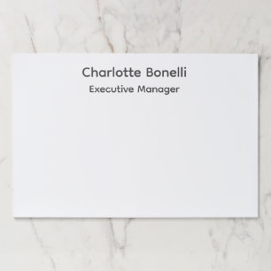 Professional Modern Minimalist Plain Paper Pad