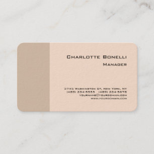 Professional Modern Minimalist Plain Pastel Colors Business Card